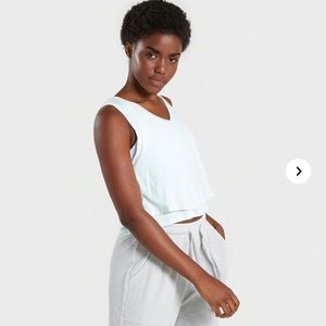 Gymshark Relaxed Crop Top- Washed Green